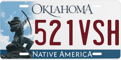 OK license plate 521VSH