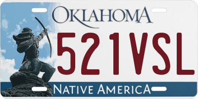 OK license plate 521VSL