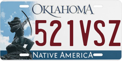OK license plate 521VSZ