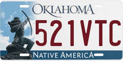 OK license plate 521VTC