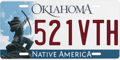 OK license plate 521VTH