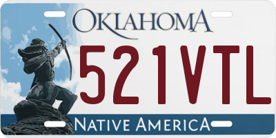 OK license plate 521VTL