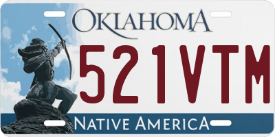 OK license plate 521VTM