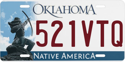 OK license plate 521VTQ