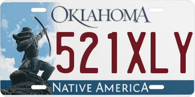 OK license plate 521XLY