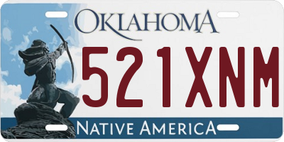OK license plate 521XNM