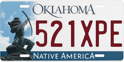 OK license plate 521XPE