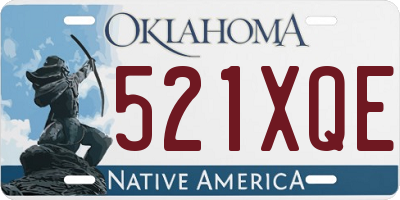 OK license plate 521XQE