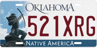 OK license plate 521XRG