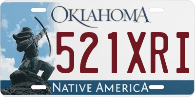 OK license plate 521XRI