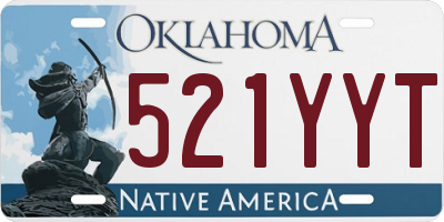 OK license plate 521YYT