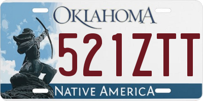OK license plate 521ZTT