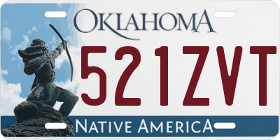 OK license plate 521ZVT