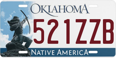 OK license plate 521ZZB