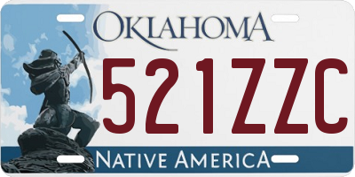 OK license plate 521ZZC