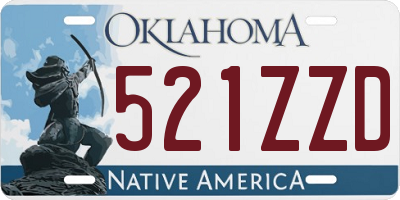 OK license plate 521ZZD