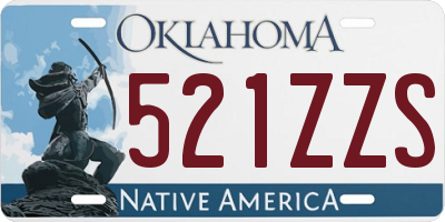 OK license plate 521ZZS