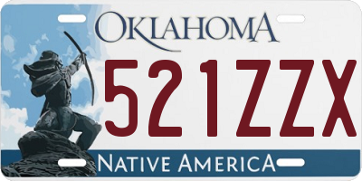 OK license plate 521ZZX