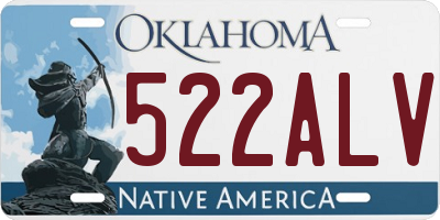 OK license plate 522ALV