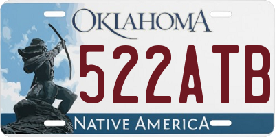 OK license plate 522ATB