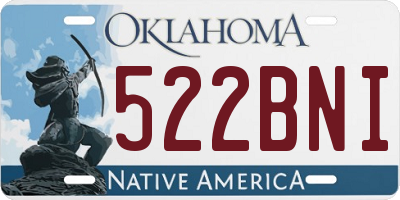 OK license plate 522BNI