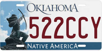 OK license plate 522CCY