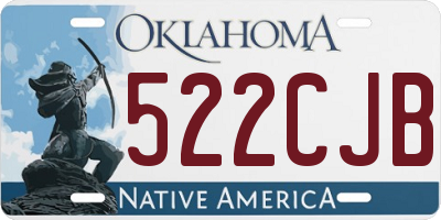 OK license plate 522CJB