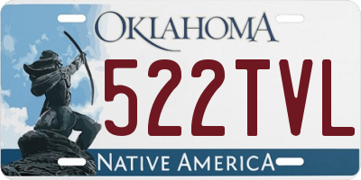 OK license plate 522TVL