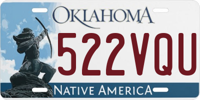 OK license plate 522VQU