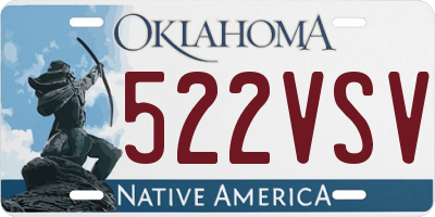 OK license plate 522VSV