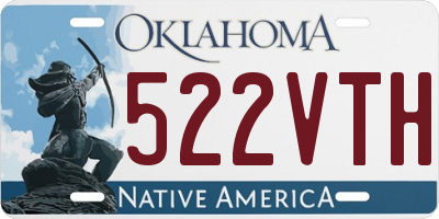 OK license plate 522VTH