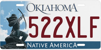 OK license plate 522XLF