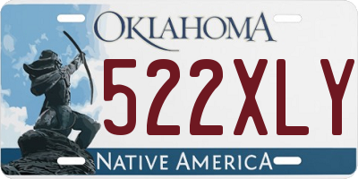 OK license plate 522XLY