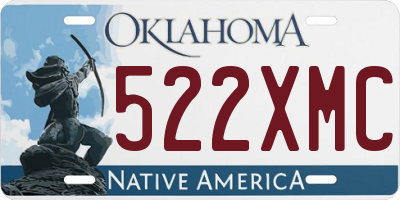 OK license plate 522XMC