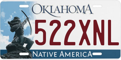 OK license plate 522XNL