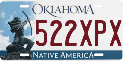 OK license plate 522XPX