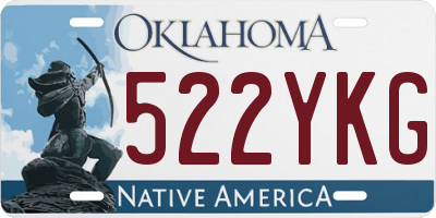 OK license plate 522YKG