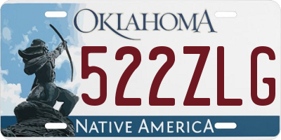 OK license plate 522ZLG