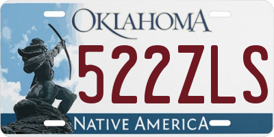 OK license plate 522ZLS