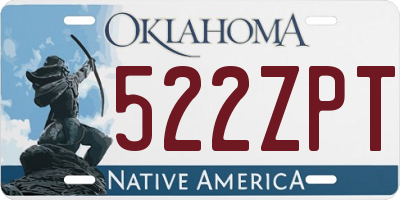 OK license plate 522ZPT