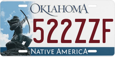 OK license plate 522ZZF