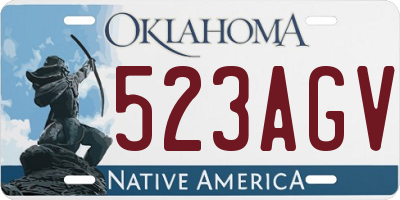 OK license plate 523AGV