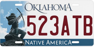 OK license plate 523ATB
