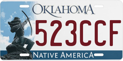 OK license plate 523CCF