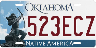 OK license plate 523ECZ