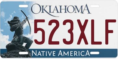 OK license plate 523XLF