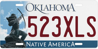 OK license plate 523XLS