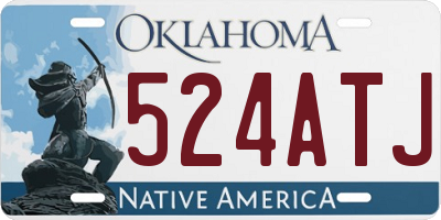 OK license plate 524ATJ