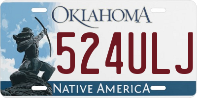 OK license plate 524ULJ
