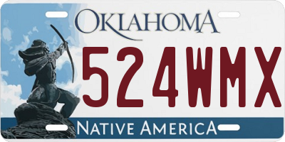 OK license plate 524WMX